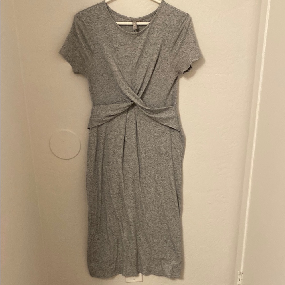 ASOS Maternity Gray Sheath Midi Dress